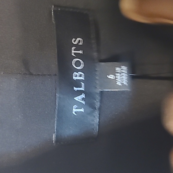 NWT Talbots Black Jacket with White Trim Size 6 - Picture 4 of 11